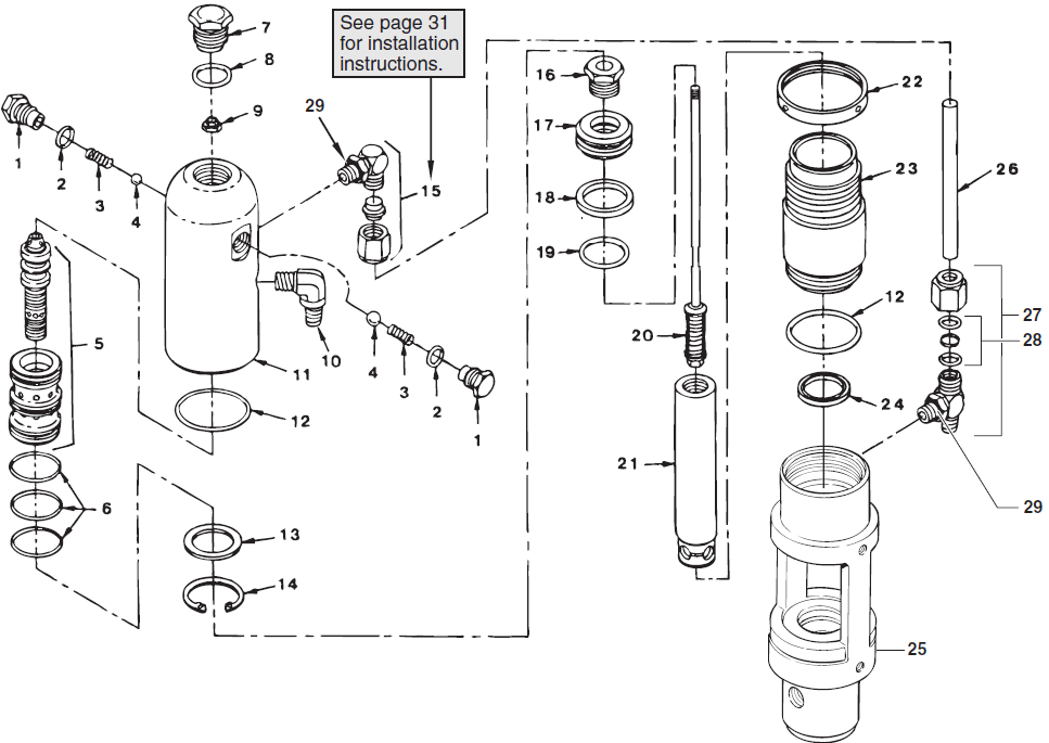 PowrTwin 4900 XLT Hydraulic Motor Parts